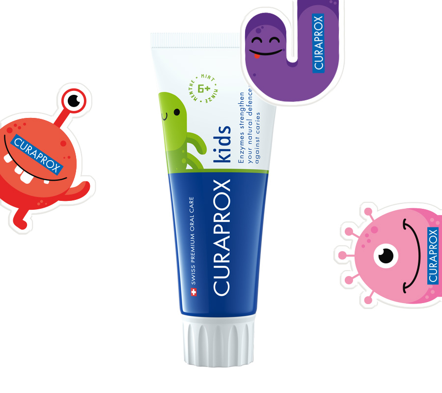 Зубная паста Kids 1450, 60 мл. мята (+ временные тату для детей 1 лист)