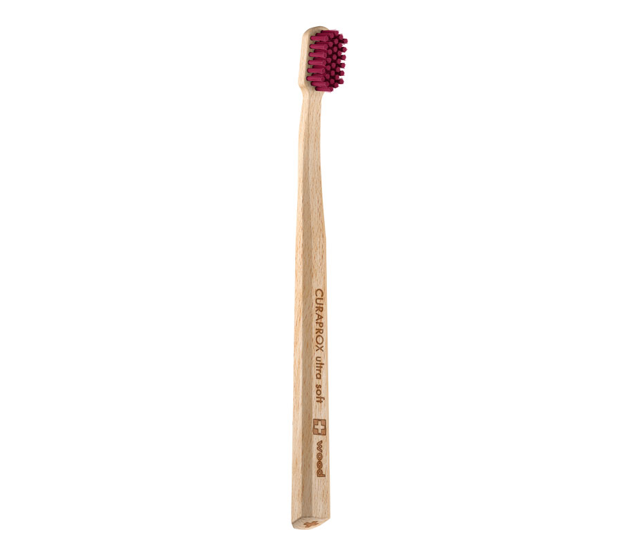 Зубная щетка Curaprox CS Wood (Бордовая)