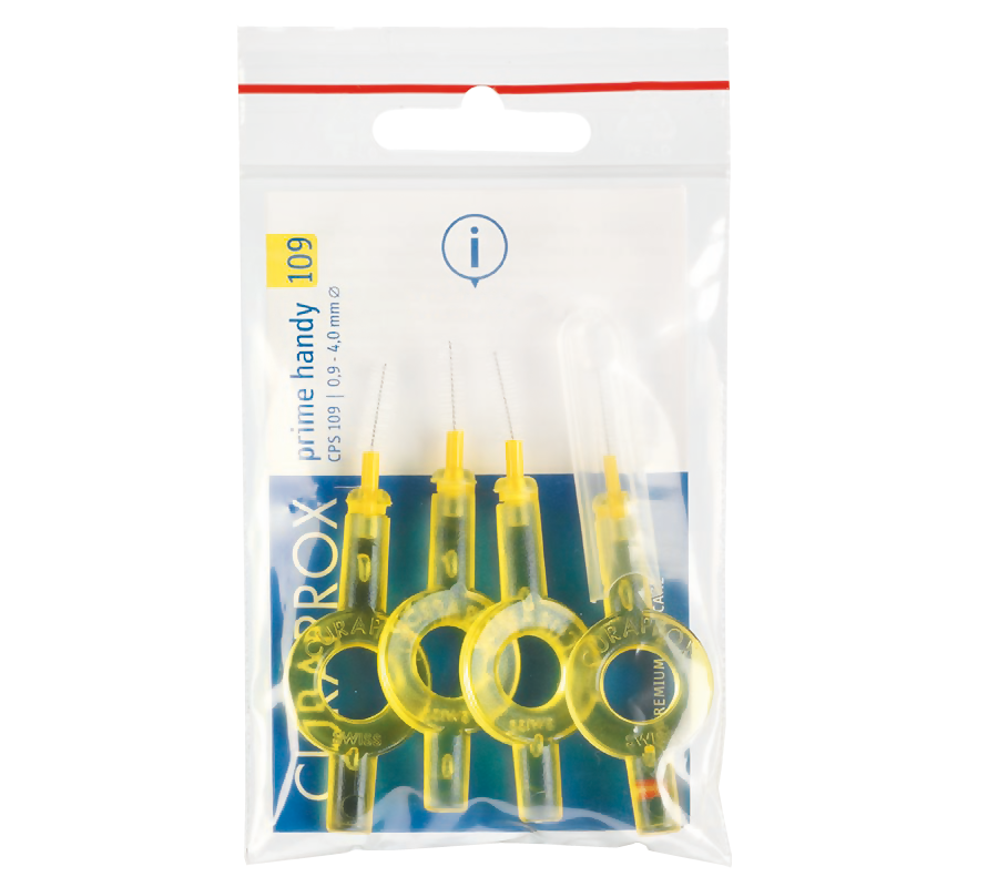 Набор ершиков Curaprox Prime Set с держателями: 4 ершика CPS 09