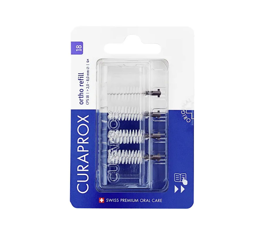 Ершик межзубный Curaprox Ortho, 8.0 мм (4 шт.)