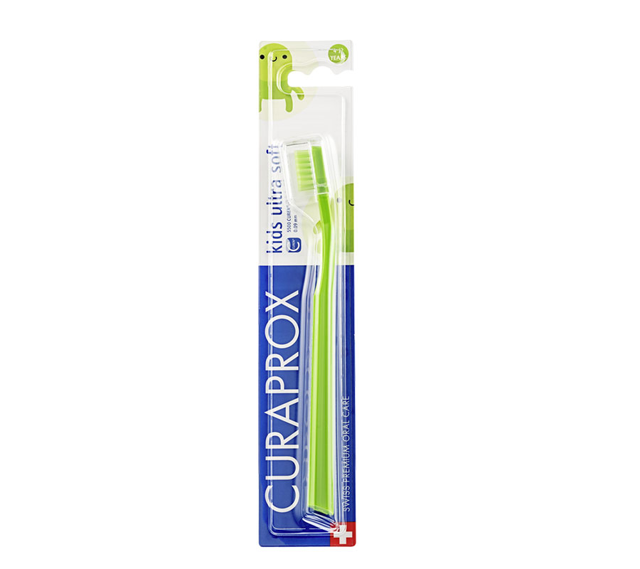 Зубная щетка Curaprox Kids 5500 Ultra Soft (от 4-х лет) (зеленая)