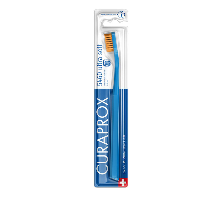 Набор зубных щеток Curaprox CS 5460 Ultra Soft (2 шт.), (синяя и малиновая)