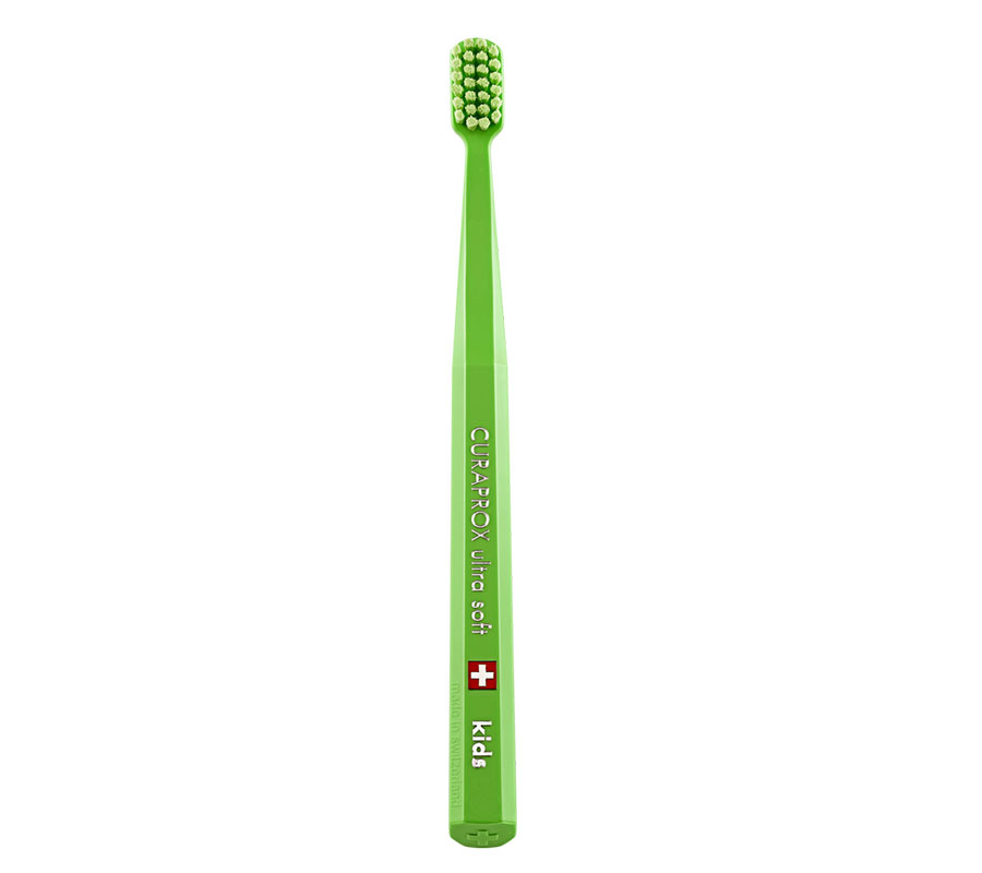 Зубная щетка Curaprox Kids 5500 Ultra Soft (от 4-х лет) (зеленая)