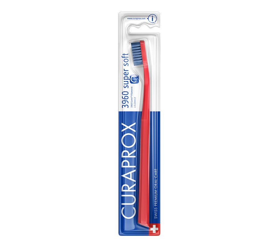 Набор зубных щеток Curaprox CS 3960 Super Soft (2 шт.), (красная и голубая)