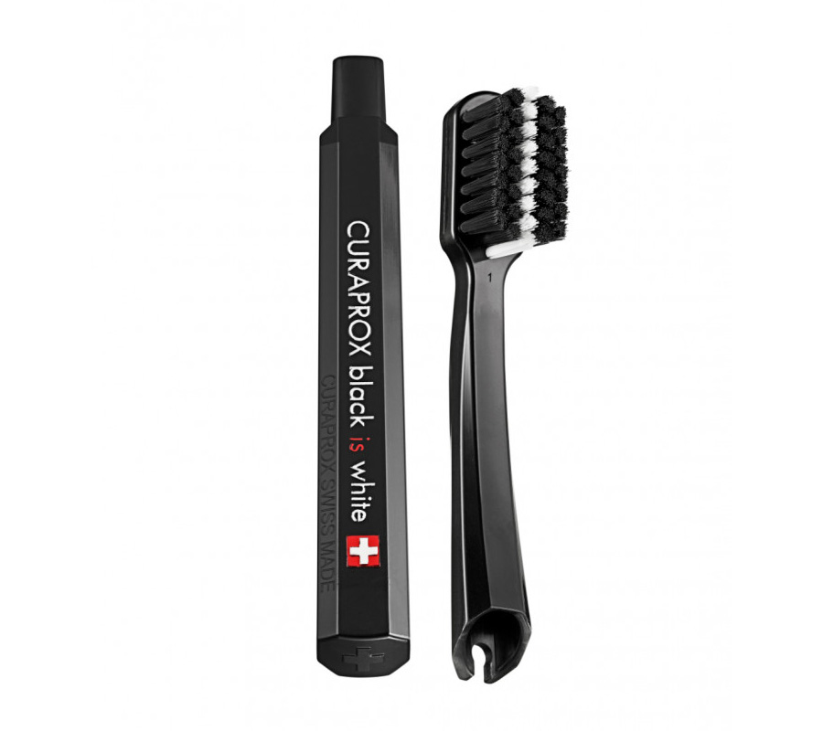 Дорожный набор Curaprox Black Is White в черном боксе