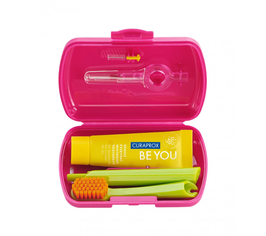 Дорожный набор Curaprox Be You в красном боксе