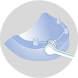 Правильная чистка зубов звуковой зубной щеткой