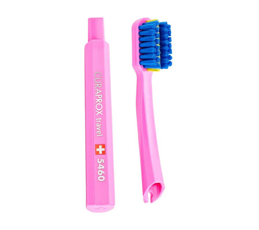 Ортодонтический дорожный набор Curaprox Be You в синем боксе